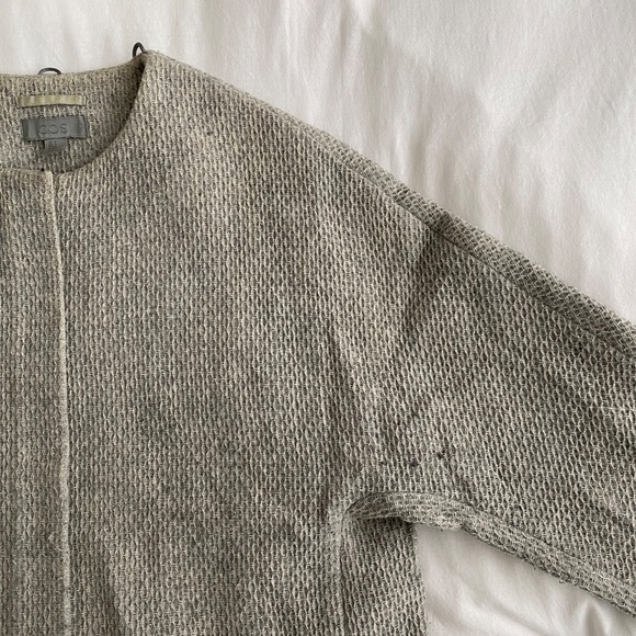 COS Grey wool blend coat - Picture 4 of 16